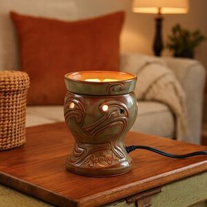 Scentsy Apollo Full Size Warmer Green/Brown (Retired)